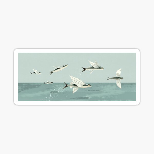 Flying fish Sticker