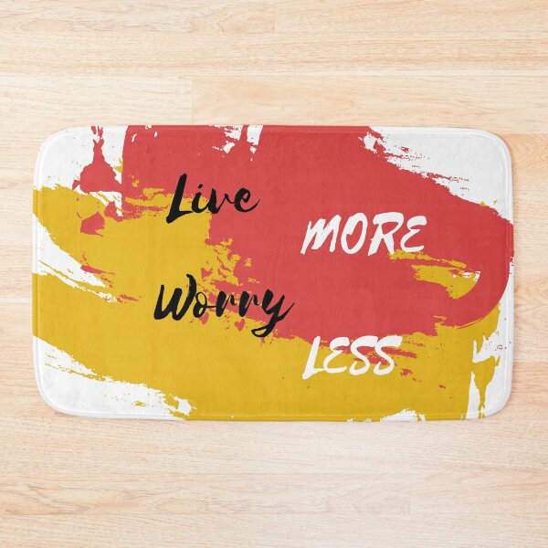 Item preview, Live More, Worry Less designed and sold by heartfeltarts93.