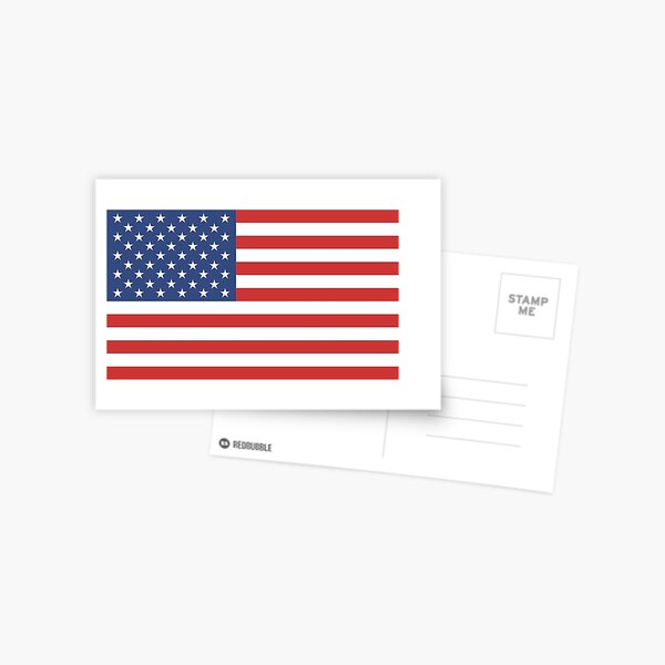 American Flag Postcard