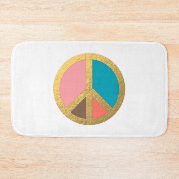 Item preview, Peace Sign Symbol - Colorful Gold Foil designed and sold by Elsy's Art.