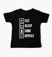 Eat, Sleep, Code, Repeat! Baby Tee