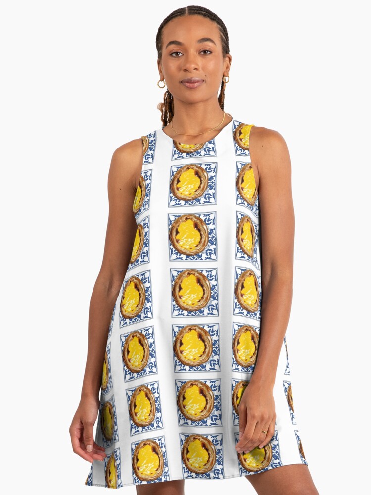 Pastel de nata" A-Line Dress for Sale by smith-co | Redbubble
