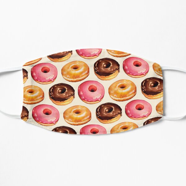 Donut Pattern Flat Mask