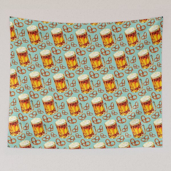 Item preview, Beer & Pretzel Pattern designed and sold by Kelly  Gilleran.