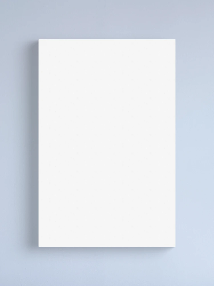 Plain White Canvas Print for Sale by maniacfitness