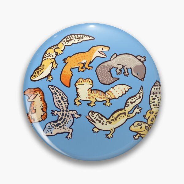 Item preview, chub geckos in blue designed and sold by Colordrilos.