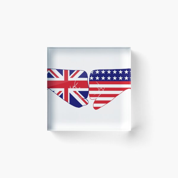 Item preview, UK & USA Fist Bump Patriot Flag Series designed and sold by Carbon-Fibre Media.