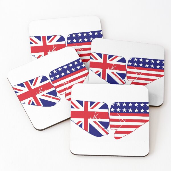 Item preview, UK & USA Fist Bump Patriot Flag Series designed and sold by Carbon-Fibre Media.