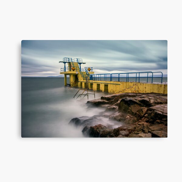 Torre de buceo Blackrock Salthill Galway Irlanda. Lienzo