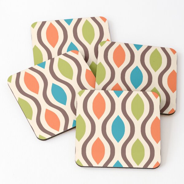 Item preview, Retro Mid Century Modern Ogee Pattern 241 designed and sold by tonymagnerart.