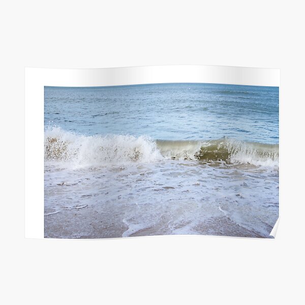 Ocean Waves on the Beach Poster