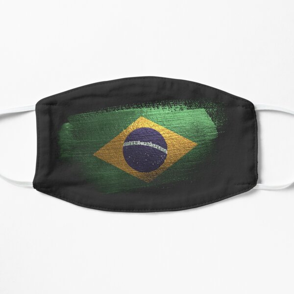 Brazil Brush Stroke Flag Face Mask Mask