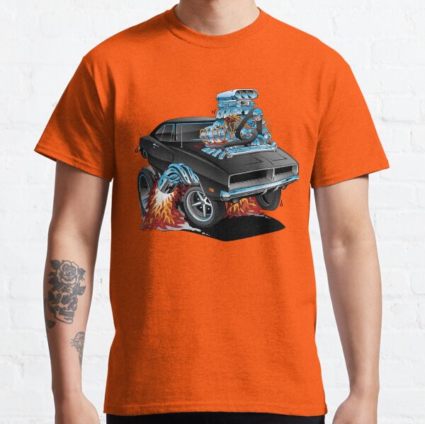Classic 69 American Muscle Car Cartoon Classic T-Shirt