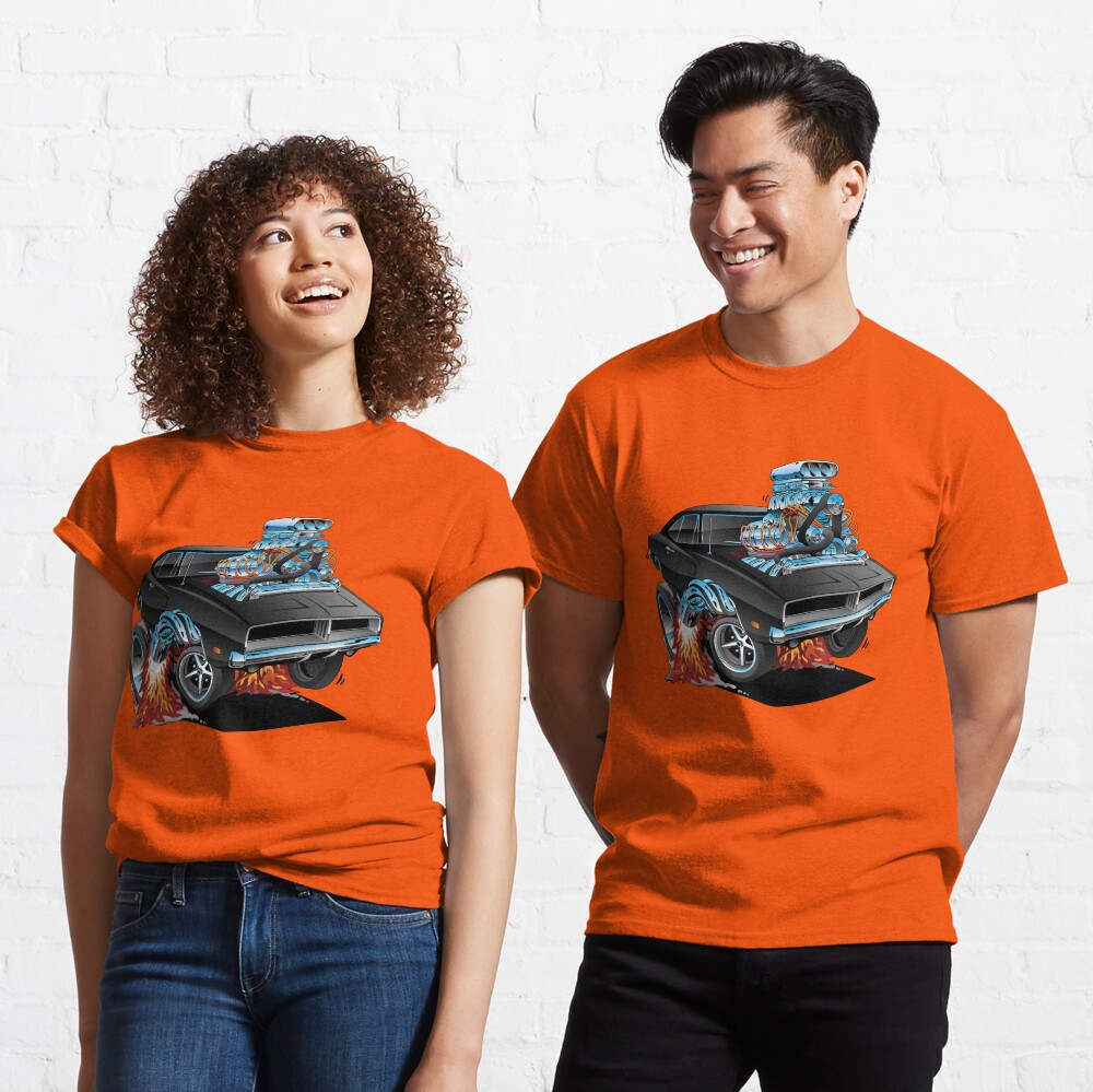 Classic 69 American Muscle Car Cartoon Classic T-Shirt