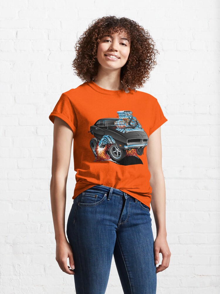 Alternate view of Classic 69 American Muscle Car Cartoon Classic T-Shirt