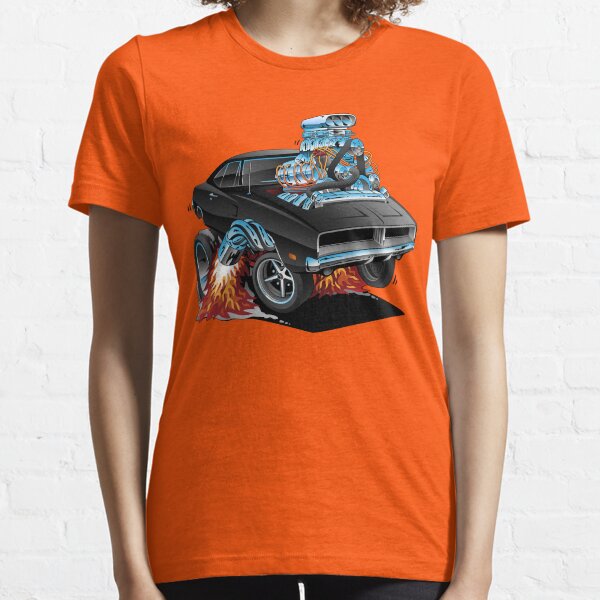Classic 69 American Muscle Car Cartoon Essential T-Shirt
