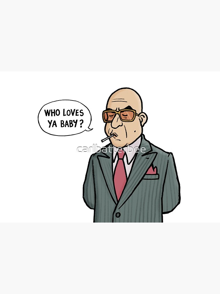 Kojak Who Loves Ya Baby Mask By Carlbatterbee Redbubble