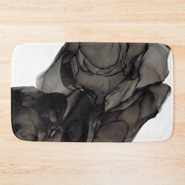 Item preview, Charcoal Flow Abstract: Original Alcohol Ink Painting designed and sold by herzart.