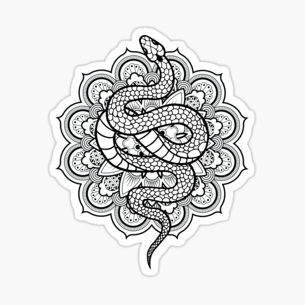 Item preview, Snakes mandala. designed and sold by emphatic.