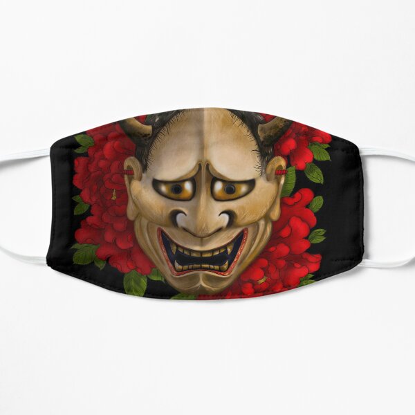 Hannya Mask and peonies Small Mask