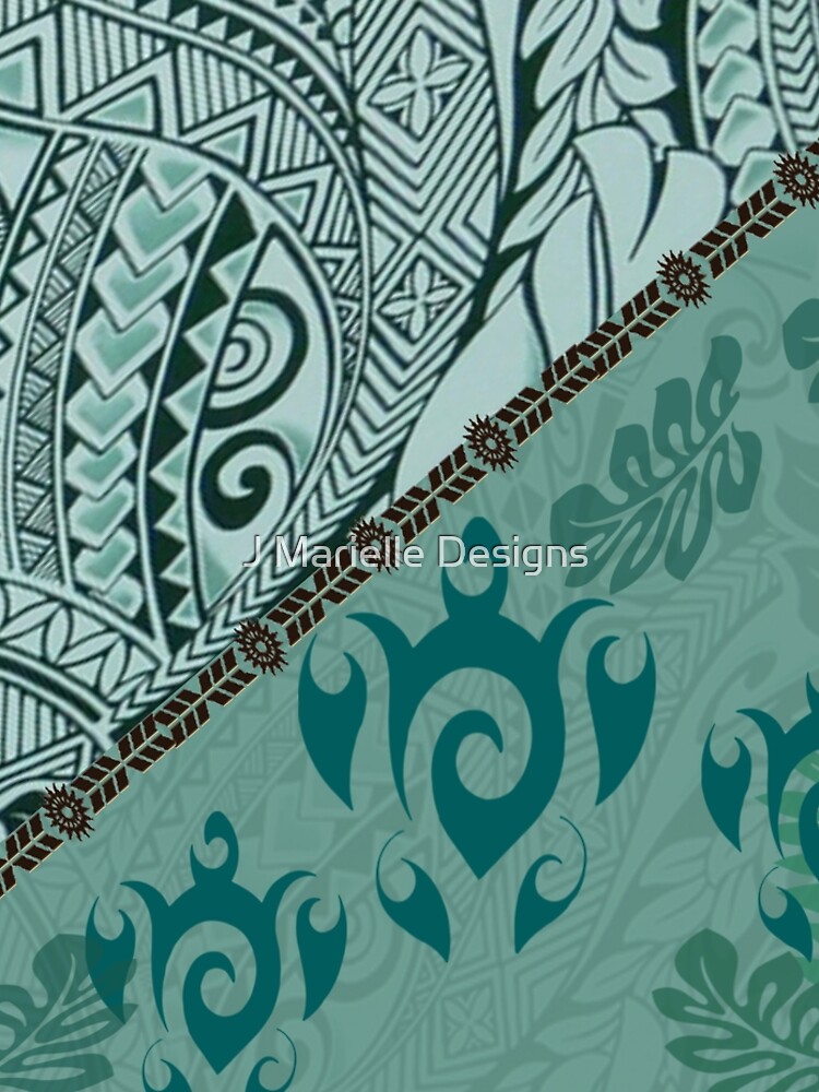 Hawaiian Tapa Cloth - Traditional Print by JMarielle