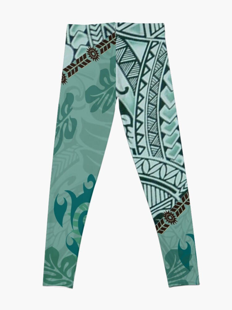 Alternate view of Hawaiian Tapa Cloth - Traditional Print Leggings