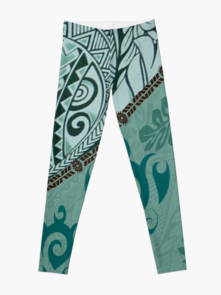 Alternate view of Hawaiian Tapa Cloth - Traditional Print Leggings