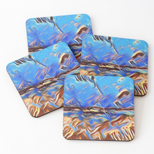 Holiday Dreaming 24 designed and created by (c) Janet Watson Art Coasters (Set of 4)