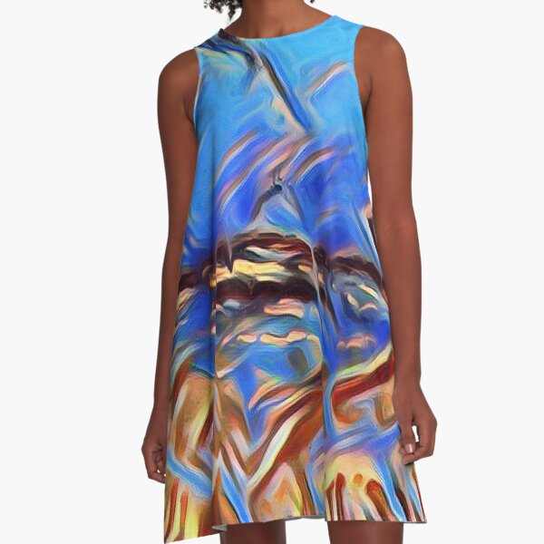 Holiday Dreaming 24 designed and created by (c) Janet Watson Art A-Line Dress