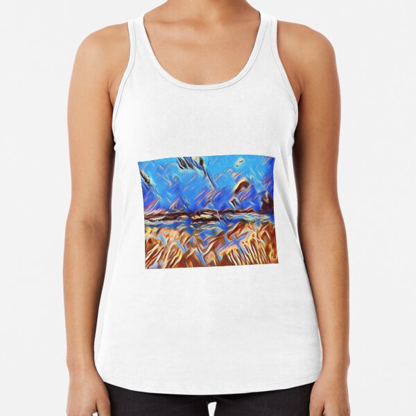 Holiday Dreaming 24 designed and created by (c) Janet Watson Art Racerback Tank Top