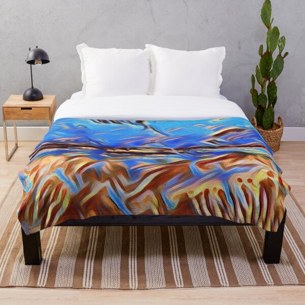 Holiday Dreaming 24 designed and created by (c) Janet Watson Art Throw Blanket