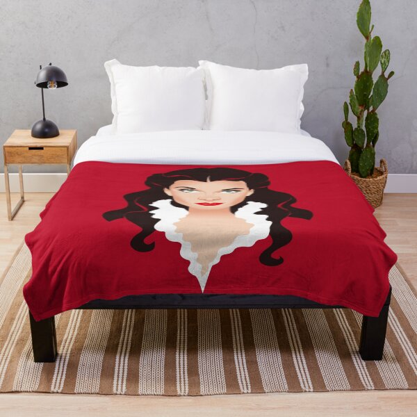Red Scarlett Throw Blanket
