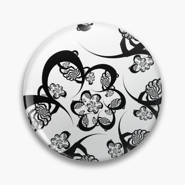Item preview, Black and White Fractal Spiral designed and sold by Kelly Dietrich Mandala & Fractal Art.