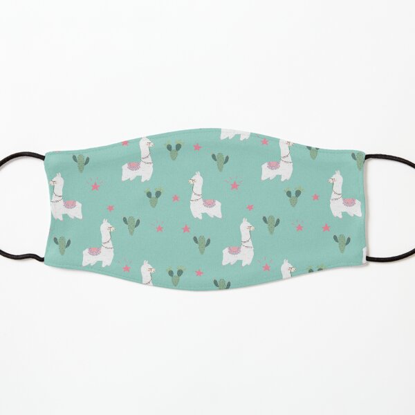 Llama Pattern - Alpaca Pattern Kids Mask