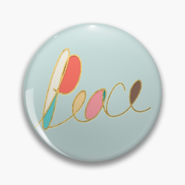 Item preview, Handwritten Peace Typography - Gold Foil designed and sold by Elsy's Art.