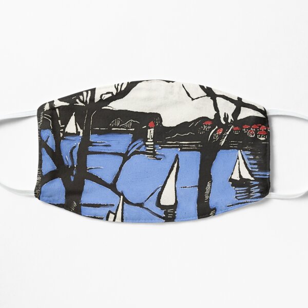 “Sydney Heads” Woodcut by Margaret Preston Mask