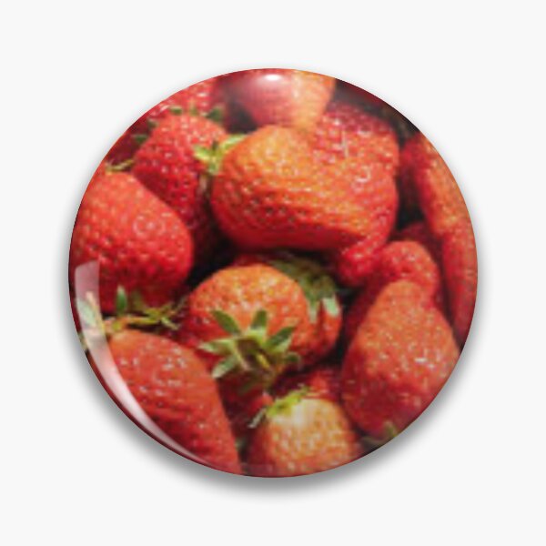 Item preview, chinstrap fresh strawberries realistic image designed and sold by Menedir.