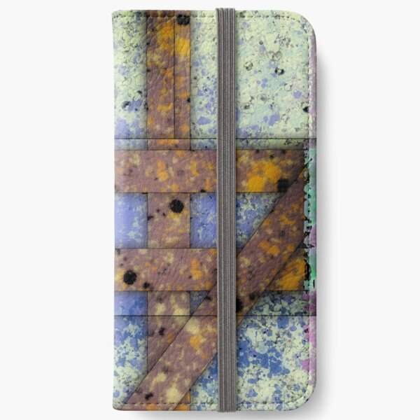 Gate - Abstract Digital Painting Wall Art Original Geometric Painting iPhone Wallet