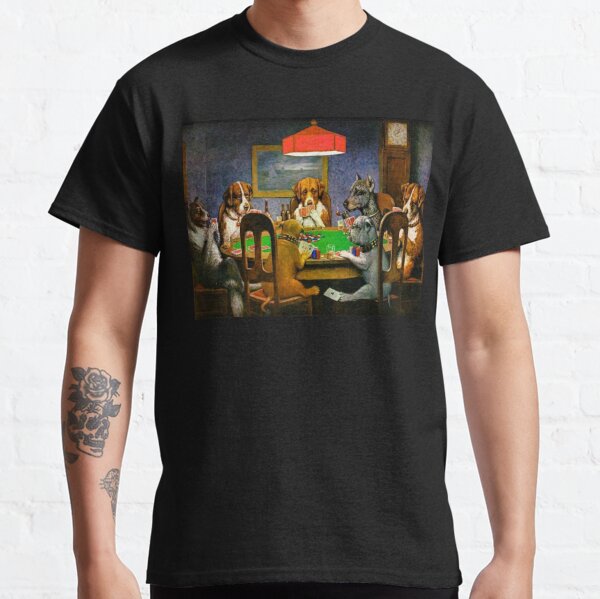 DOGS PLAYING POKER. A Friend in Need. Cassius Marcellus Coolidge. 1903. Classic T-Shirt