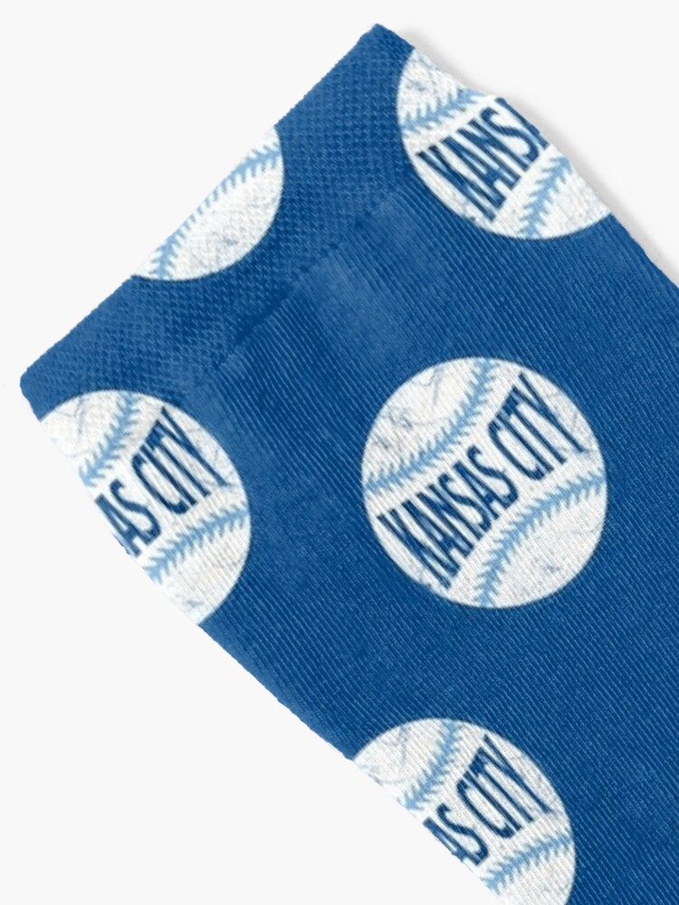 Disover Kansas City Retro Baseball - Blue | Socks