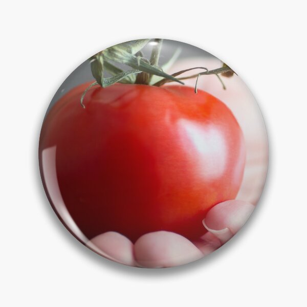 Item preview, Women hand holding one red fresh tomato with stem designed and sold by Grégory DUBUS.