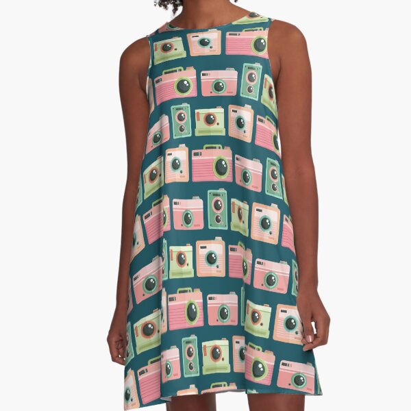 Modèle de caméra vintage n ° 2 Robe trapèze