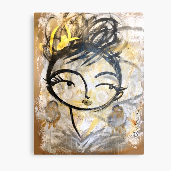 Golden Girl Metal Print