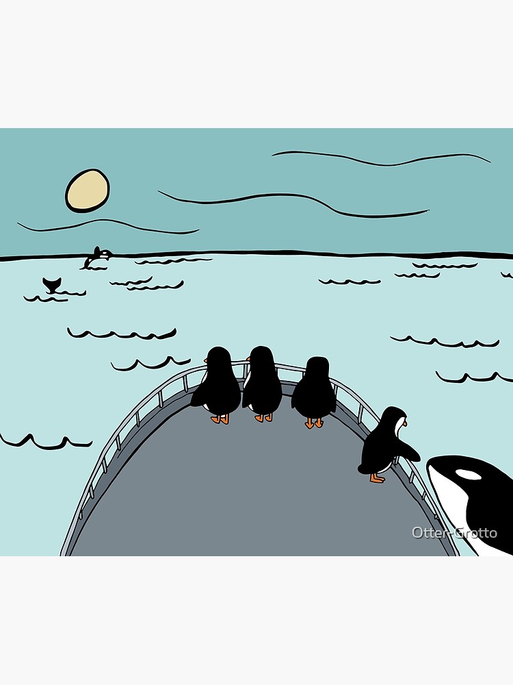 Penguin Family Goes on a Whale Watching Expedition by Otter-Grotto