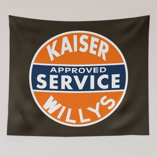Item preview, Kaiser Willys Approved Service vintage sign  designed and sold by htrdesigns.