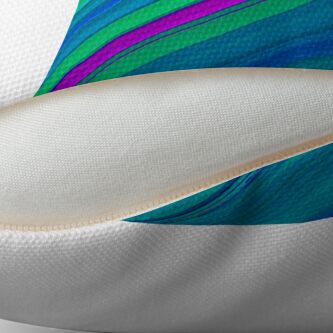 Alternate view of Beautiful Cushions/ Colours Abound Stripes1 Throw Pillow