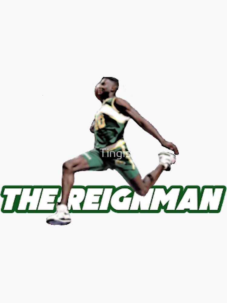 "Shawn Kemp" Sticker by Tingis Redbubble