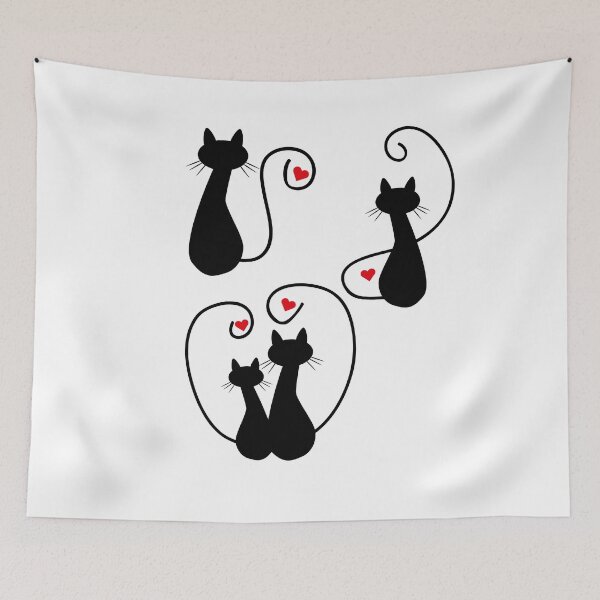 Item preview, black and lovely cats sticker designed and sold by anh04.