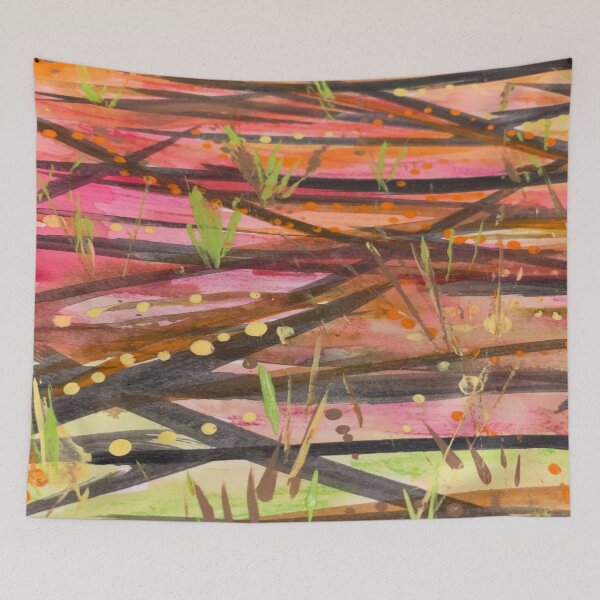 Item preview, The Way We Grow Abstract Painting designed and sold by bipolarvirgoart.