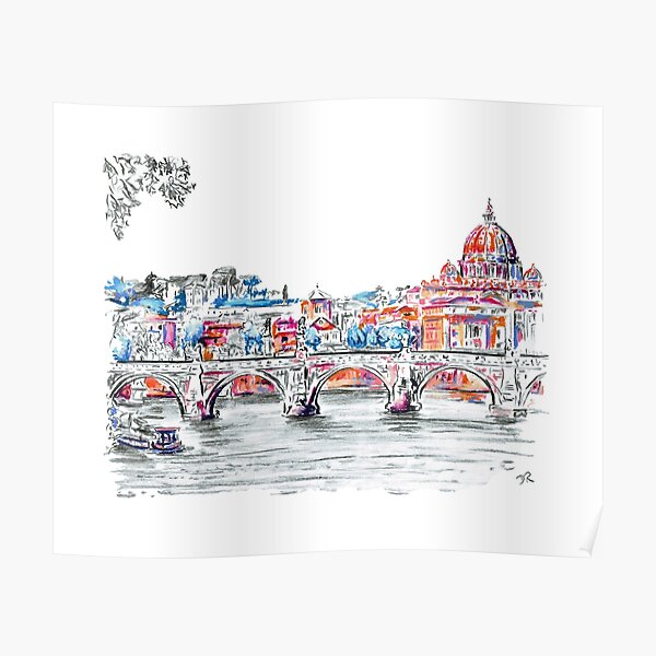 Modern Italian Art - Rome Poster